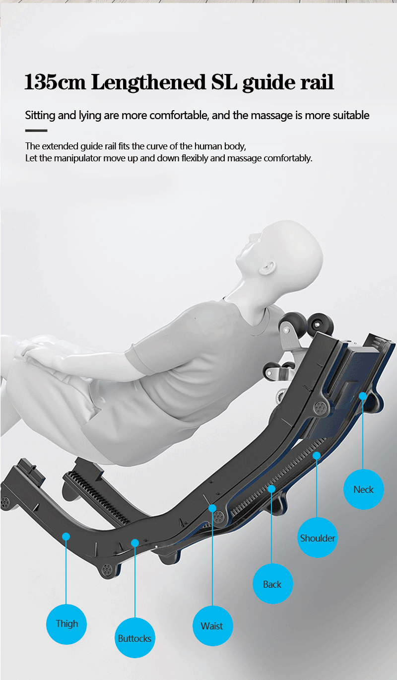 Professionnel 3D meilleur zéro gravité stimuler le toucher humain chaise de Massage pétrissage électronique bleu dent musique chaise de Massage