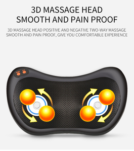 Vente en gros électrique oreiller masseur voyage voiture usage domestique pétrissage cervical shiatsu cou oreiller de massage avec chaleur