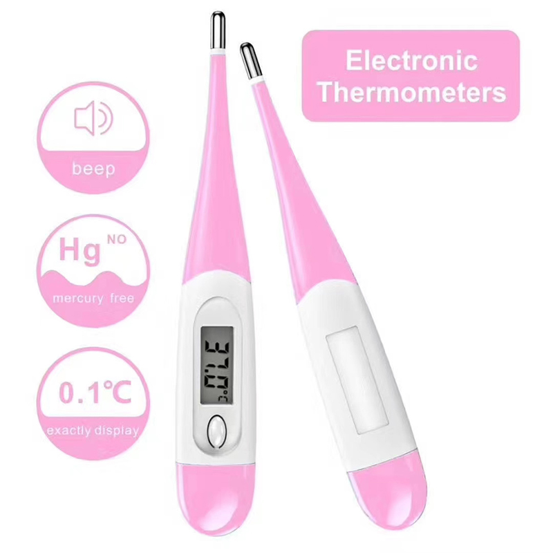 Prix ​​de gros Thermomètre numérique clinique de haute qualité Mini thermomètre oral LCD